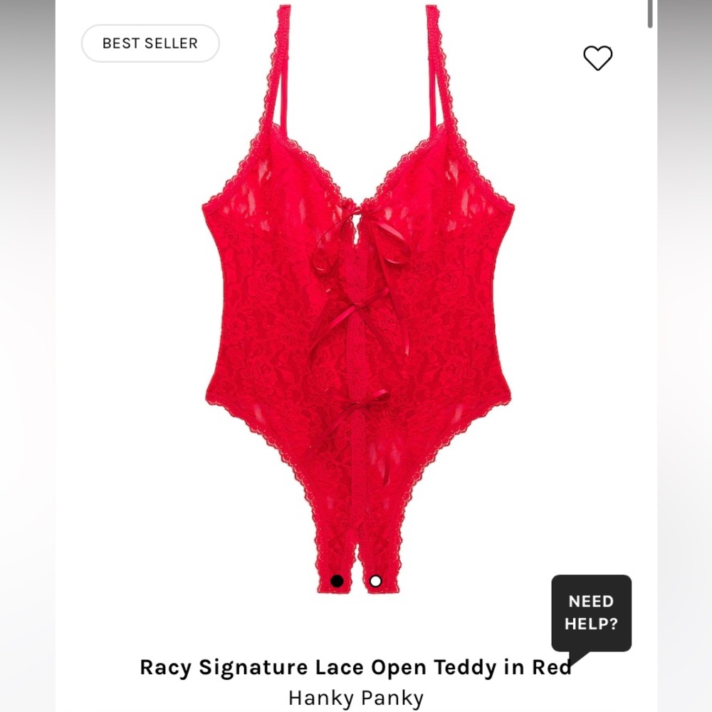 Hanky Panky Lace Open Teddy